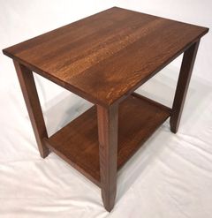 Amish Ann Arbor Transitional Large End Table w/top drawer