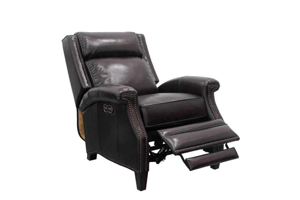 BarcaLounger Barrett Power Recliner with Power Head Rest in Stetson Coffee