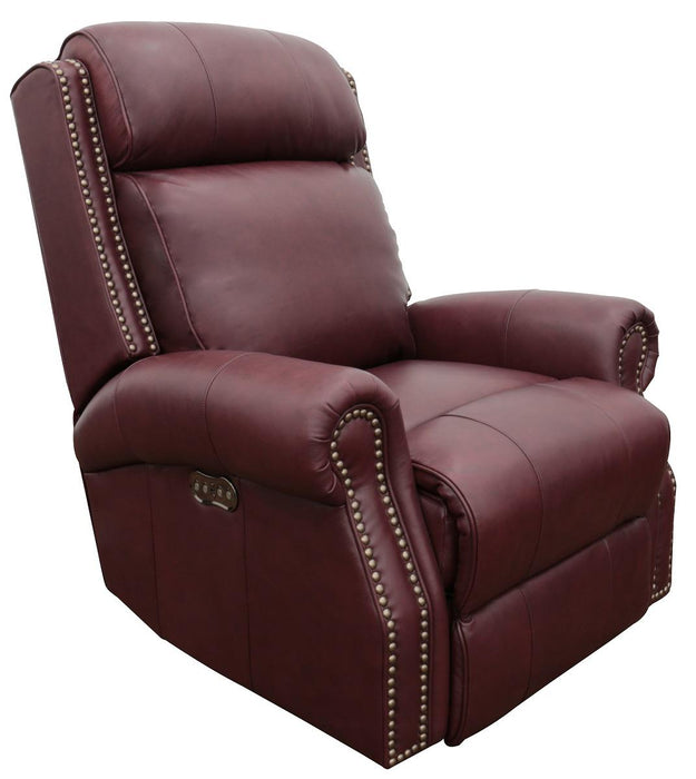 BarcaLounger Blair Big & Tall Power Recliner with Power Head Rest in Shoreham-wine