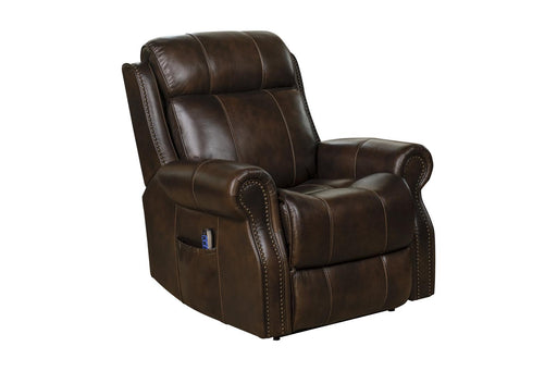 BarcaLounger Langston Lift Chair Recliner w/Power Head Rest & Lumbar in Brown image