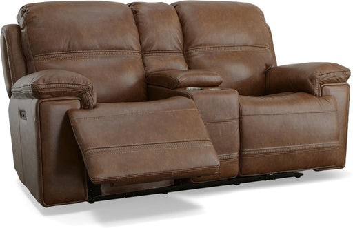 Fenwick Power Reclining Loveseat with Console & Power Headrests image