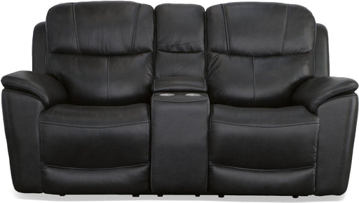 Crew Power Reclining Loveseat with Console & Power Headrests & Lumbar image