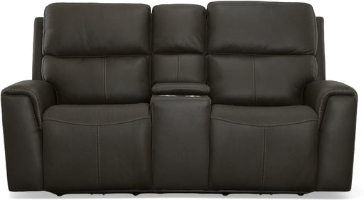 Jarvis Power Reclining Loveseat with Console & Power Headrests image