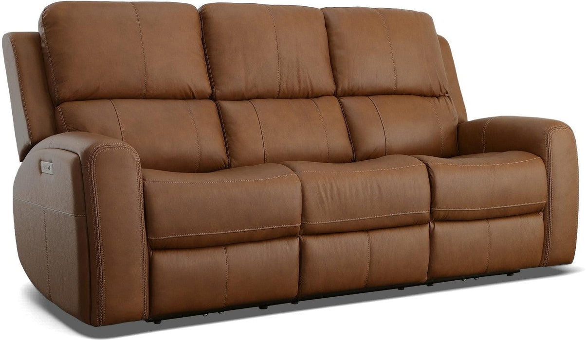 Linden Power Reclining Sofa with Power Headrests & Lumbar