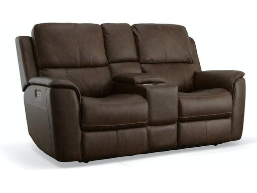 Henry Power Reclining Loveseat with Console & Power Headrests & Lumbar image