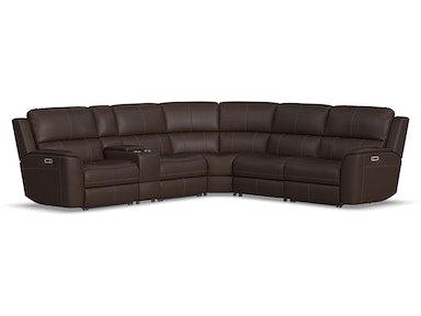 Henry Power Reclining Sectional with Power Headrests and Lumbar image