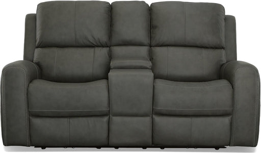 Linden Power Reclining Loveseat with Console & Power Headrests & Lumbar image