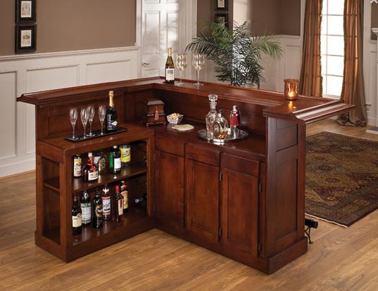 Hillsdale Classic Large Bar with Side Bar in Cherry/88P/77P