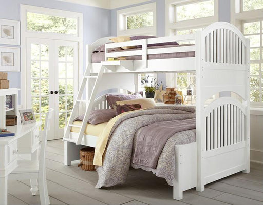 Hillsdale Furniture Lake House Adrian Twin over Full Bunk Bed in White image