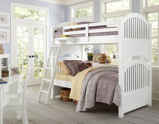 Hillsdale Furniture Lake House Adrian Twin over Twin Bunk Bed in White image