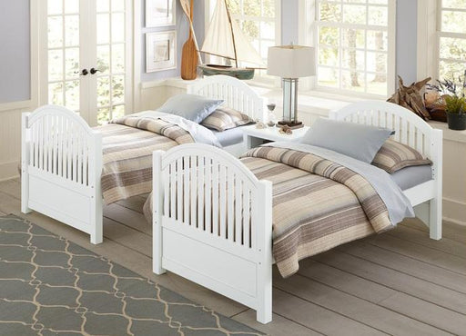 Hillsdale Furniture Lake House Adrian Twin Panel Bed in White image