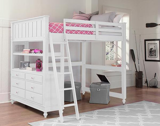 Hillsdale Furniture Lake House Full Loft Bed in White image