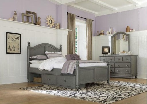 Hillsdale Furniture Lake House Payton Full Arch Bed with Storage in Stone image