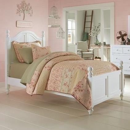 Hillsdale Furniture Lake House Payton Twin Arch Bed in White image