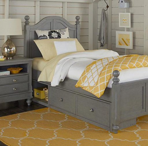 Hillsdale Furniture Lake House Payton Twin Arch Bed with Storage in Stone image