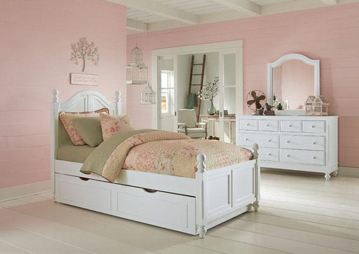 Hillsdale Furniture Lake House Payton Twin Arch Bed with Trundle in White image