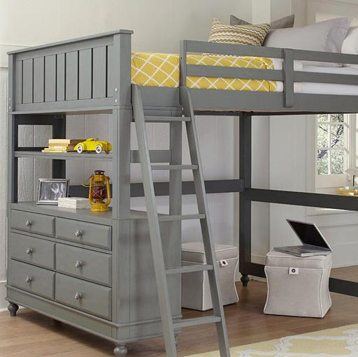 Hillsdale Furniture Lake House Full Loft Bed in Stone image