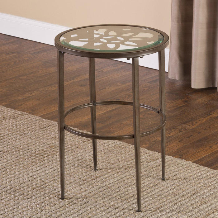 Hillsdale Furniture Marsala End Table in Gray/Brown
