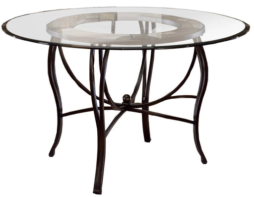 Hillsdale Pompei Dining Table in Black/ Gold-1 image