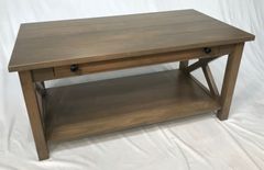 Amish X-sided Arts and Crafts Coffee Table