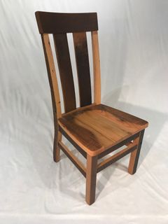 Amish Reclaimed Wood Modern Farmhouse Glazier Chair