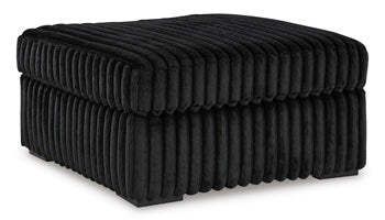 Midnight-Madness Oversized Accent Ottoman