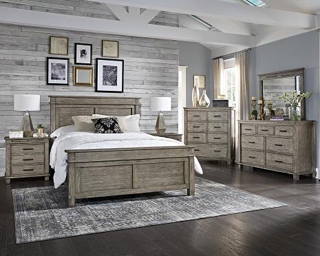 A-America Furniture Glacier Point Nightstand in Greystone