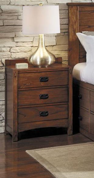 A-America Furniture Mission Hill Nightstand in Harvest