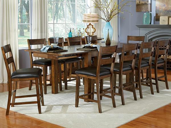 A-America Mariposa Tri- Gathering Table in Rustic Whiskey