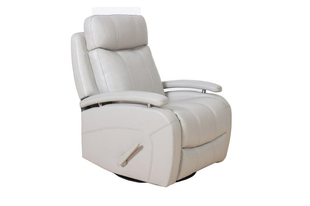BarcaLounger Duffy Swivel Glider Recliner in Gable Dove 8-3610