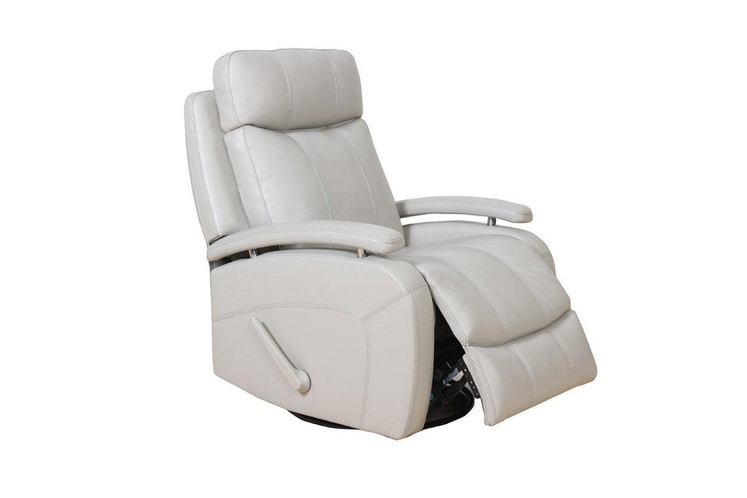 BarcaLounger Duffy Swivel Glider Recliner in Gable Dove 8-3610