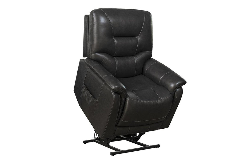 BarcaLounger Lorence Lift Chair Recliner with Power Head Rest in Venzia Grey