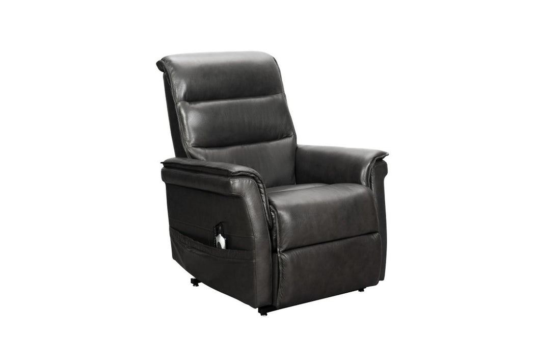 BarcaLounger Luka Lift Chair Recliner with Power Head Rest in Venzia Grey