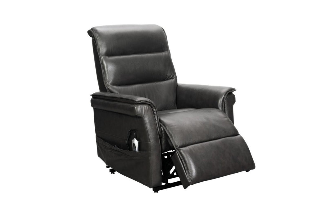 BarcaLounger Luka Lift Chair Recliner with Power Head Rest in Venzia Grey