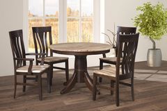 Amish Easy Street Contemporary Round Table