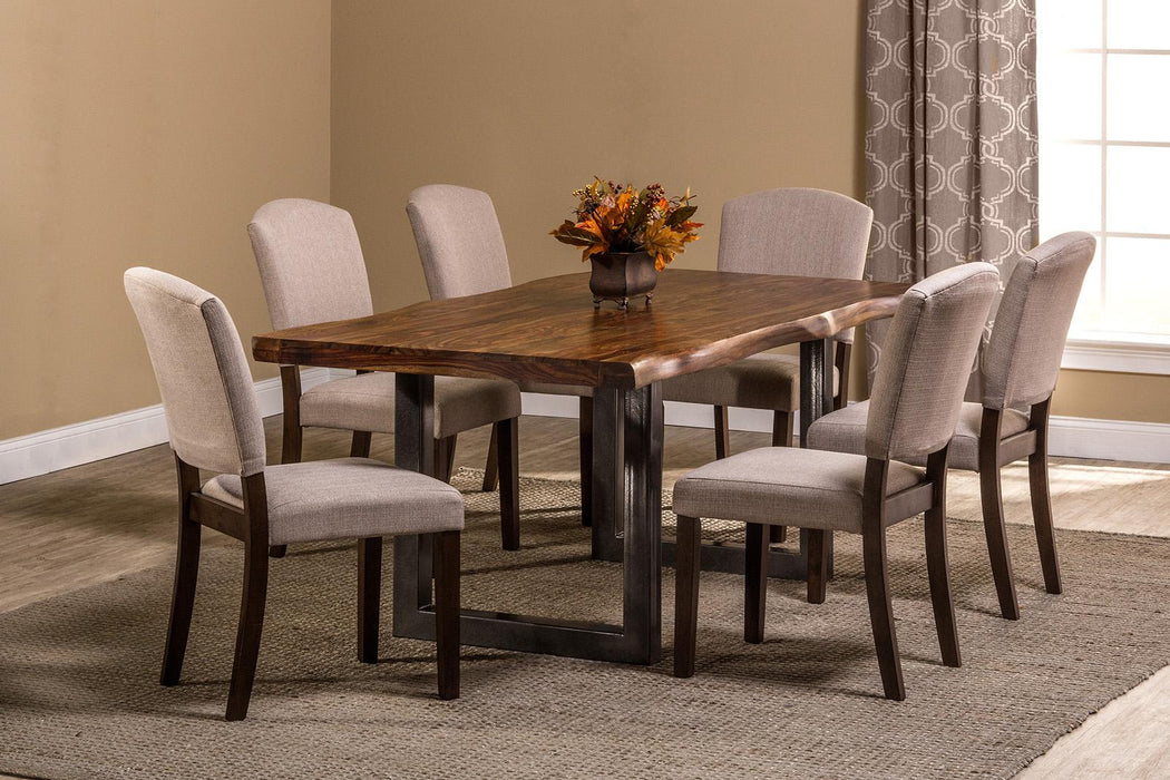 Hillsdale Furniture Emerson Rectangular Dining Table in Natural Sheesham