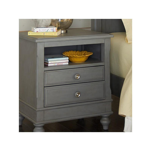 Hillsdale Furniture Lake House 2 Drawer Nightstand in Stone image
