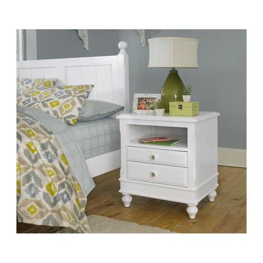 Hillsdale Furniture Lake House 2 Drawer Nightstand in White image
