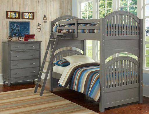 Hillsdale Furniture Lake House Adrian Twin over Twin Bunk Bed in Stone image