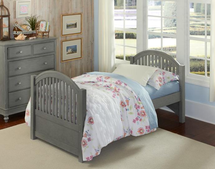 Hillsdale Furniture Lake House Adrian Twin Panel Bed in Stone image