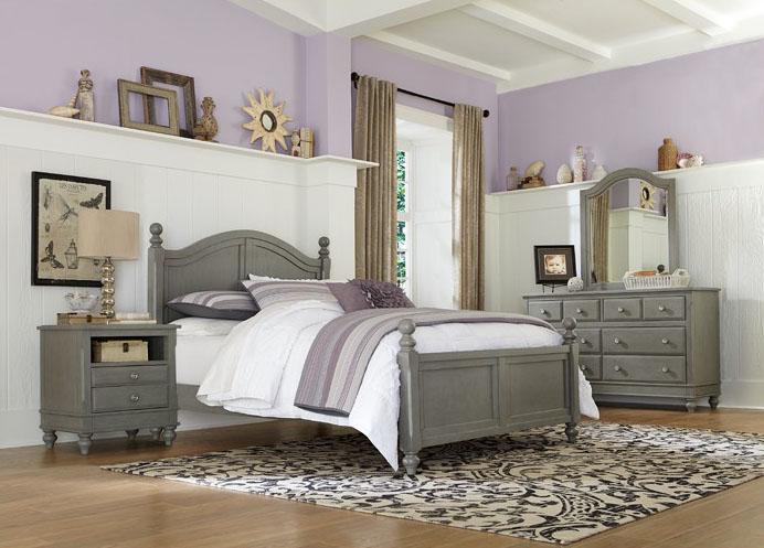 Hillsdale Furniture Lake House Payton Full Arch Bed in Stone
