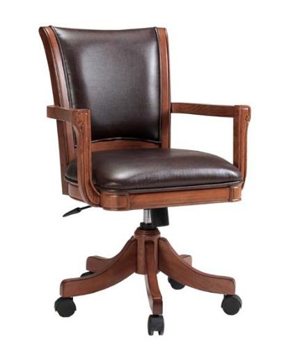 Hillsdale Park View Office/Game Chair in Medium Brown Oak (Set of 2)