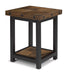 Flexsteel Carpenter Chairside Table in Rustic Brown image