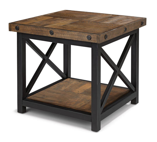 Flexsteel Carpenter End Table in Rustic Brown image