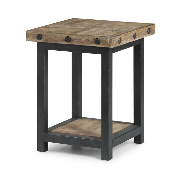 Flexsteel Carpenter Chairside Table in Rustic Gray image