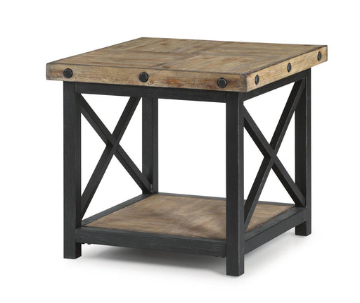 Flexsteel Carpenter Lamp Table in Rustic Gray image