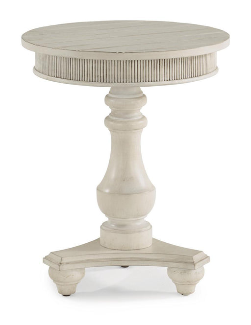 Flexsteel Harmony Round Chairside Table in White image