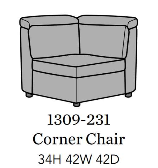 Flexsteel Latitudes Astra Leather Corner Chair image