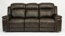 Flexsteel Latitudes Kingsley Leather Power Reclining Sofa w/Power Headrests image