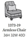 Flexsteel Latitudes Port Royal Leather Armless Chair image